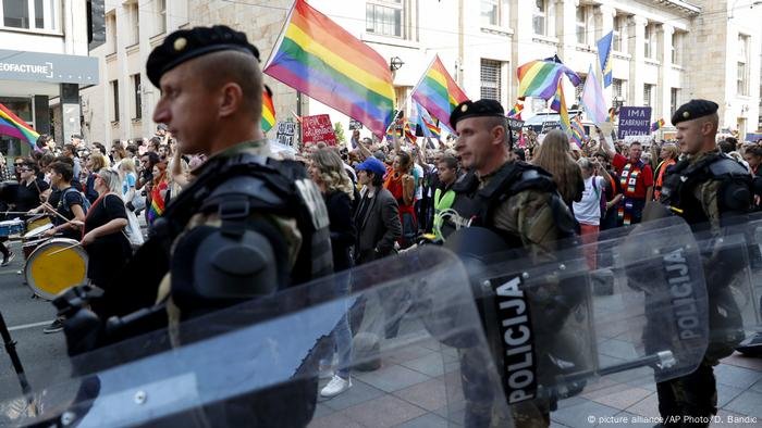 About 1,000 police officers were deployed along Sunday's parade route